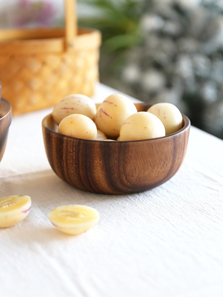 Kitchen Natural Wooden Bowl