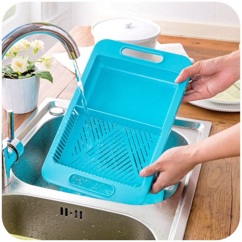 Multifunction Chopping Blocks Sinks Drain Basket