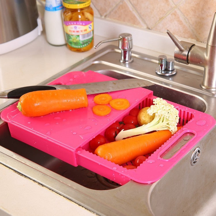 Multifunction Chopping Blocks Sinks Drain Basket