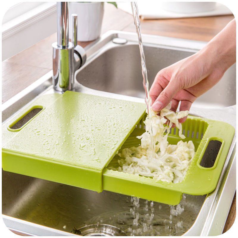 Multifunction Chopping Blocks Sinks Drain Basket