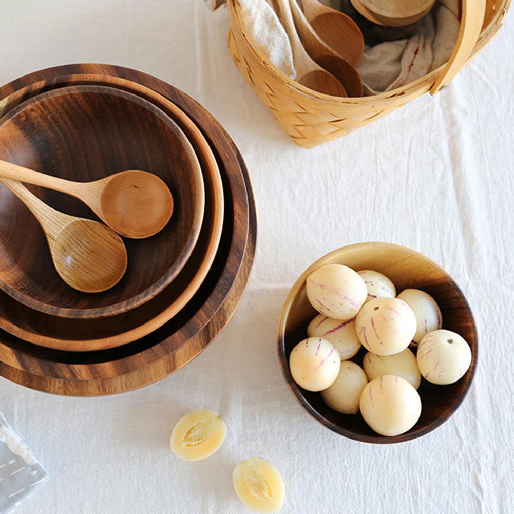 Kitchen Natural Wooden Bowl