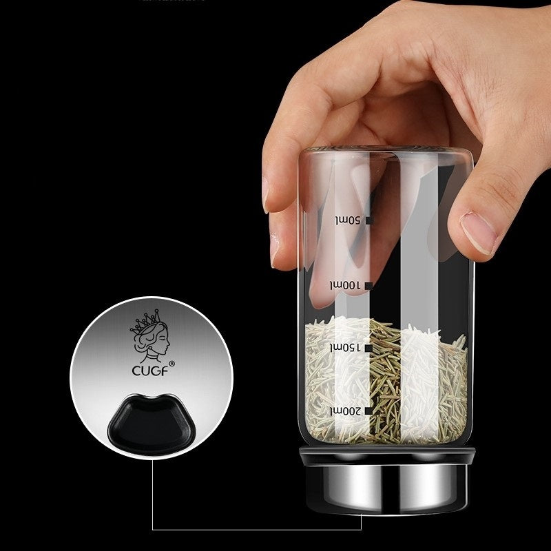 Glass Rotary Seasoning Bottle